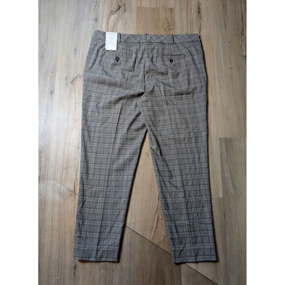 NWT Liz Claiborne Size 14 Emma Ankle Pants Stretch Plaid Classic Dress Career - Picture 2 of 11